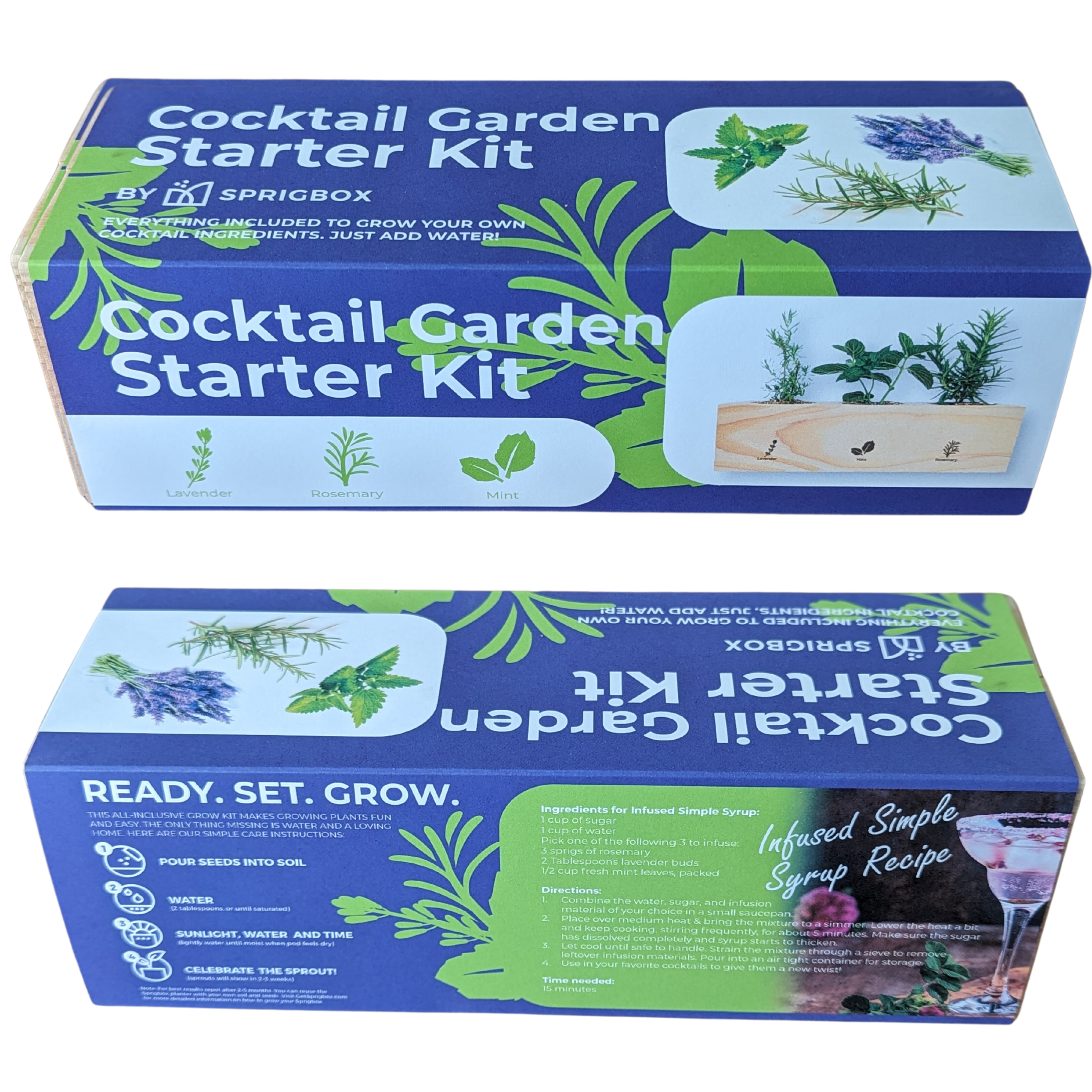 Starter Kit - Cocktail Garden | Lavender, Mint, Rosemary